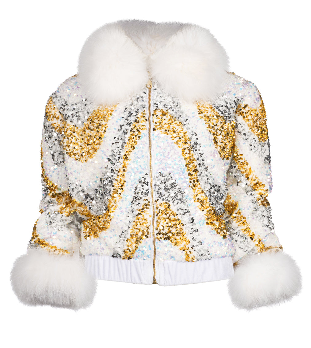 Manuela White Bomber