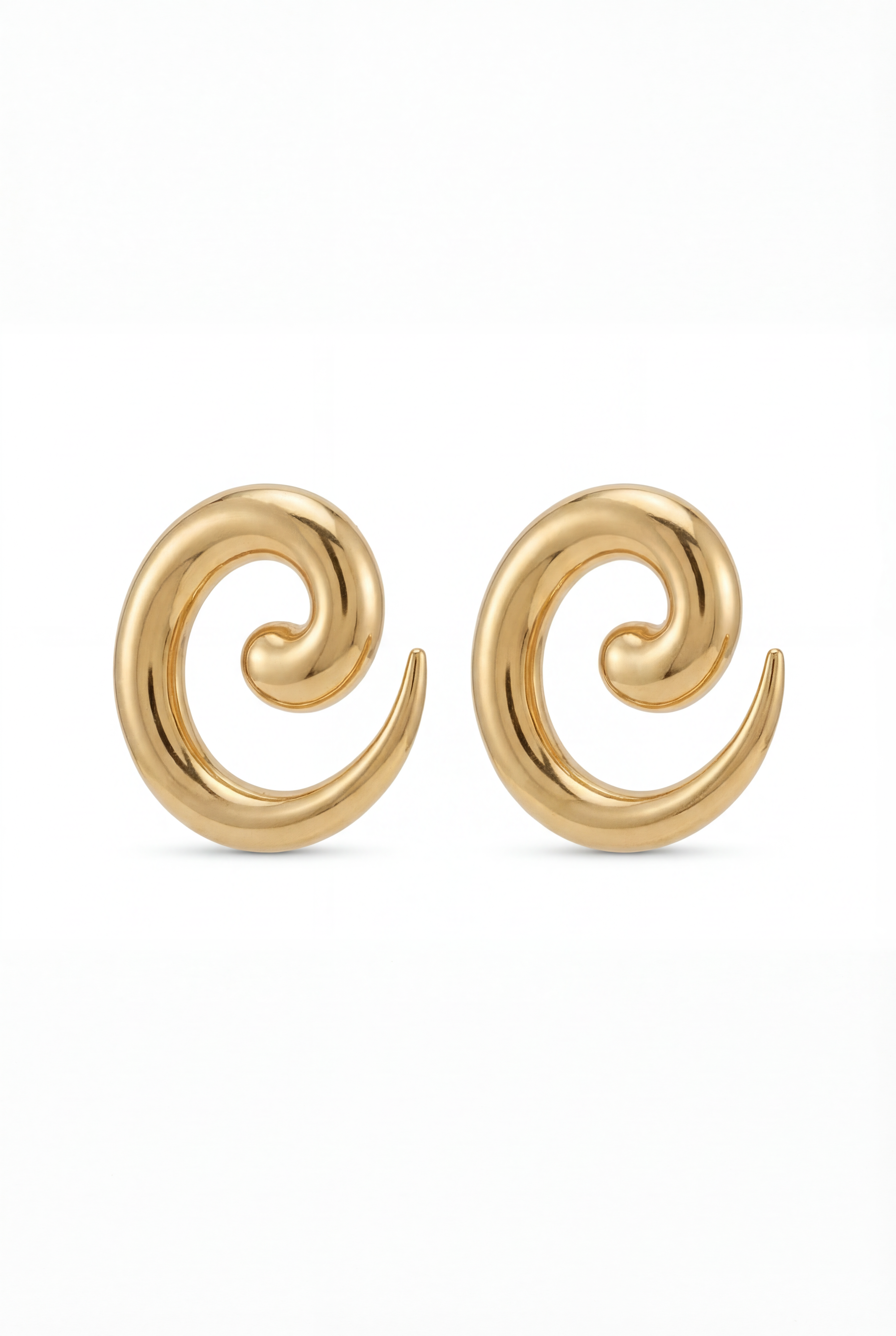 Spiral Gold Earrings