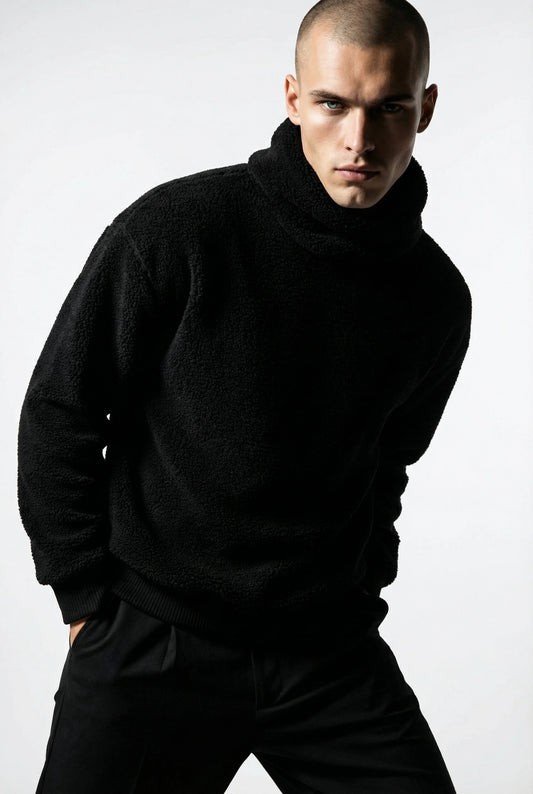 Alpine Wolf Black Hoodie