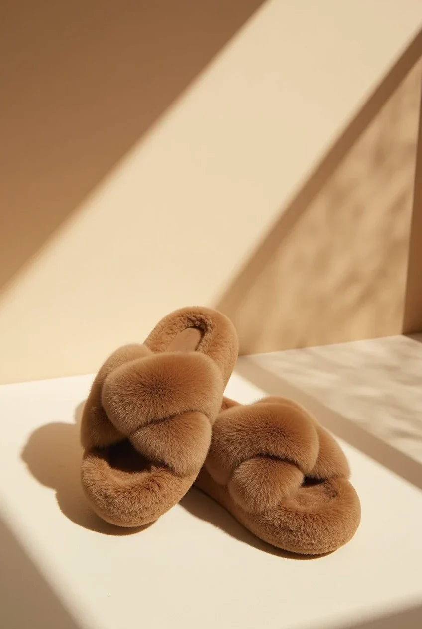 Chloé Brown Slippers