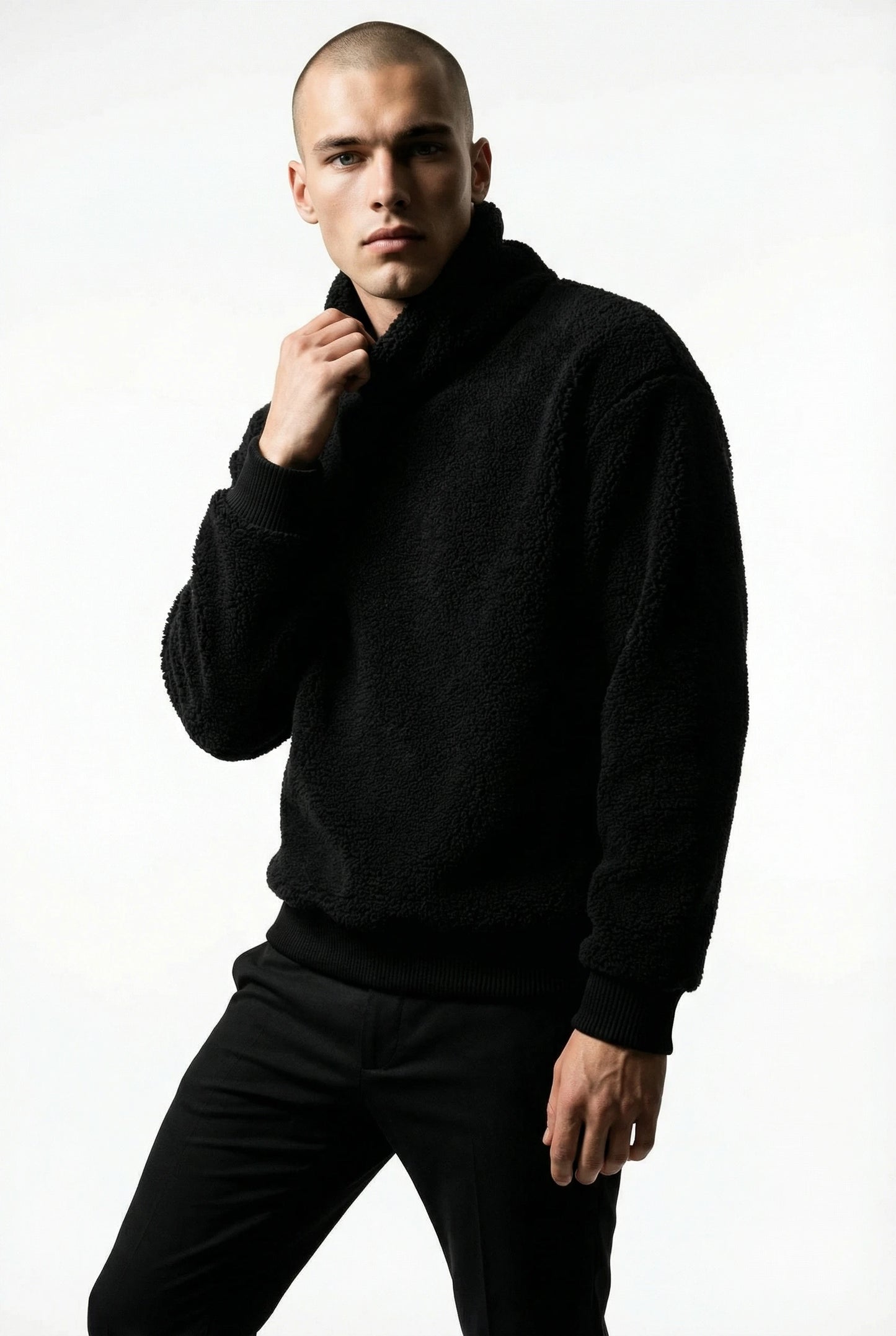 Alpine Wolf Black Hoodie