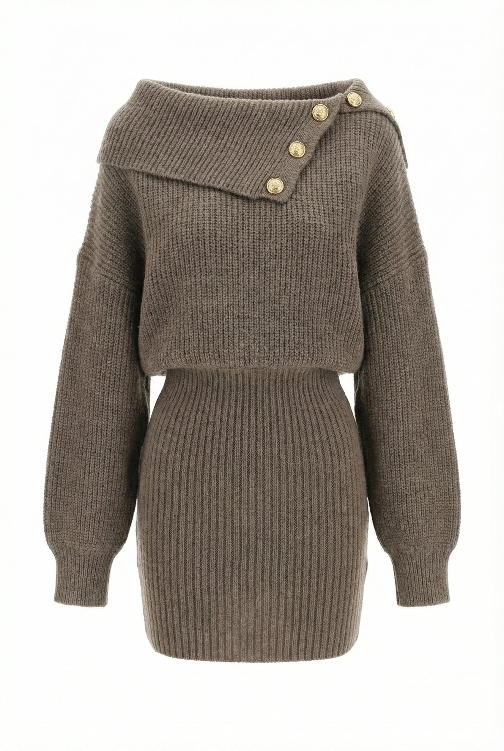 Valentina Brown Dress