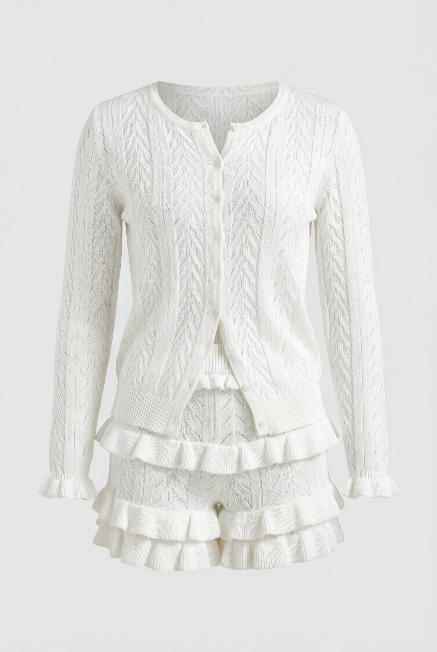 Emir Knit White Set