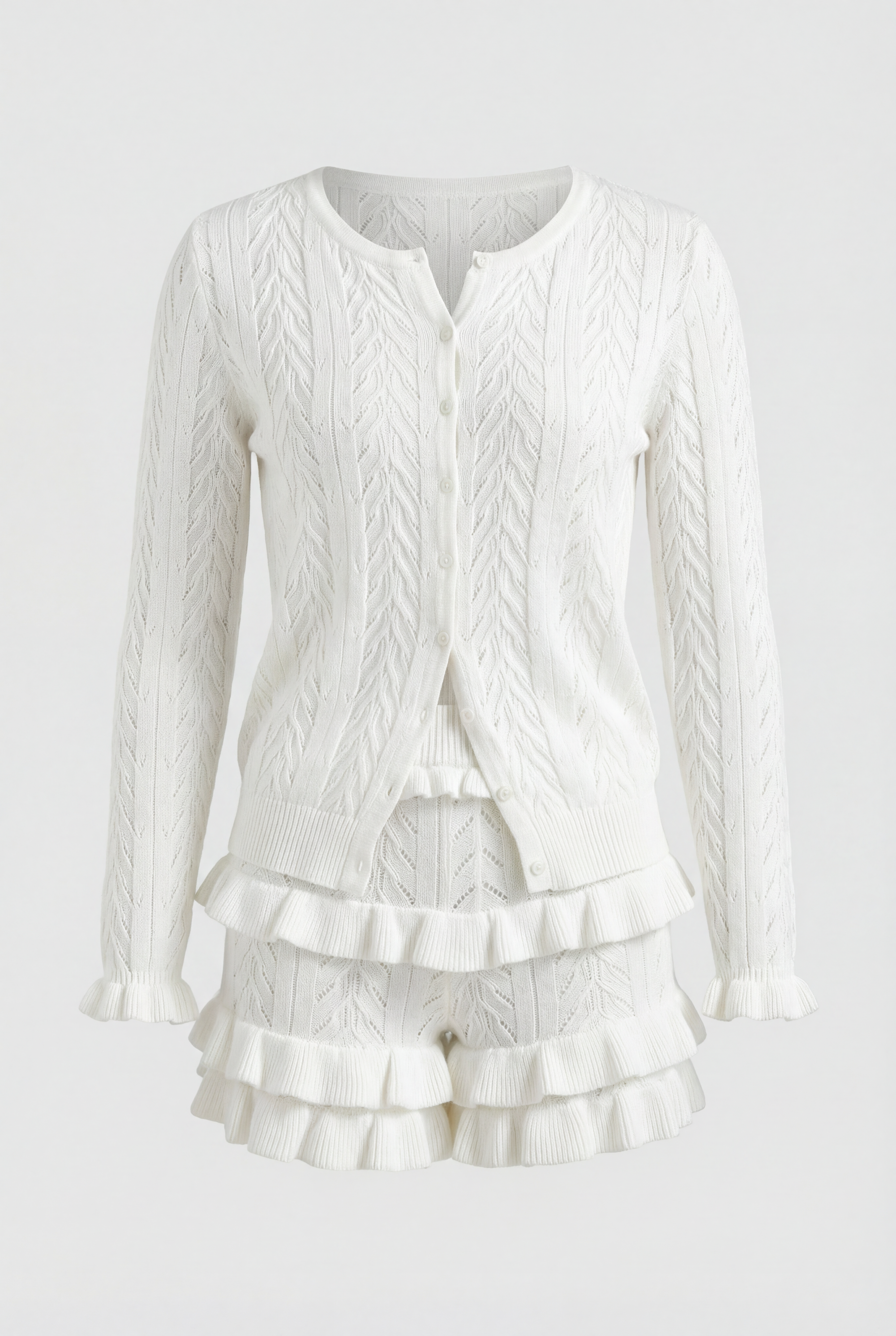 Emir Knit White Set