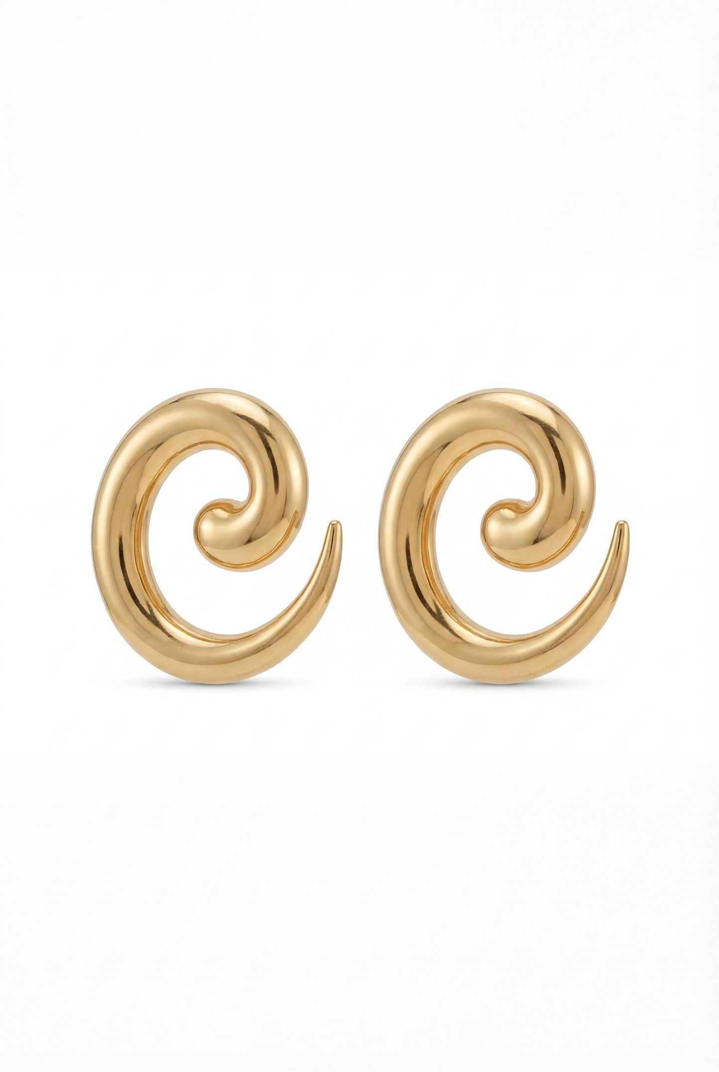 Spiral Gold Earrings