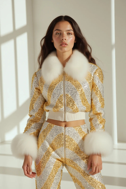 Manuela White Bomber