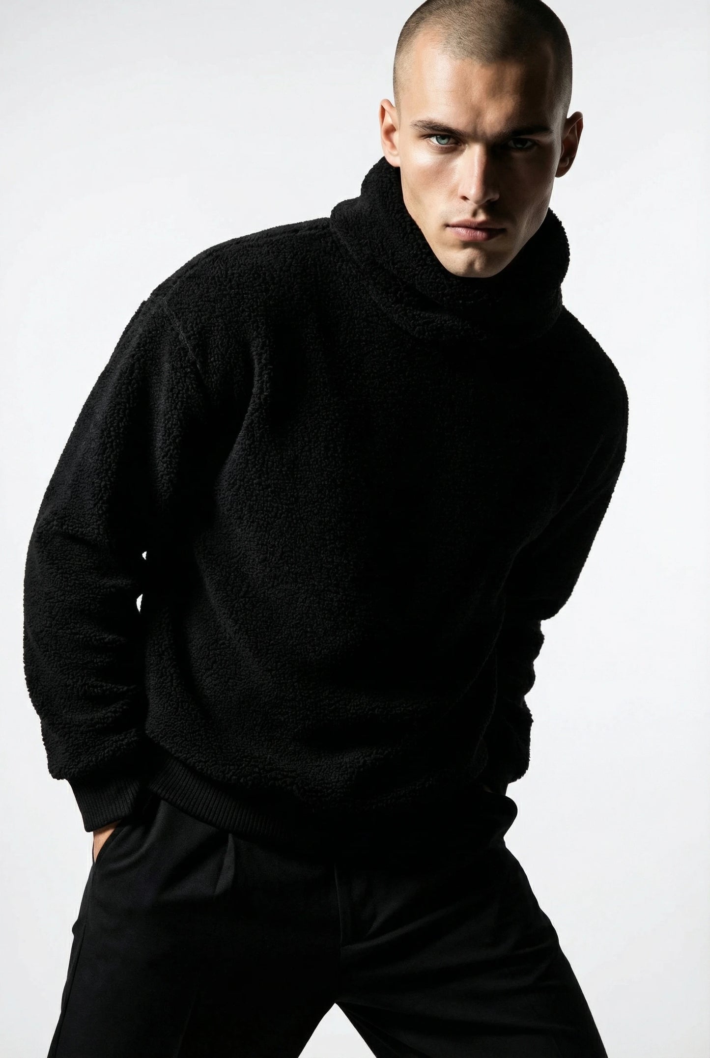 Alpine Wolf Black Hoodie