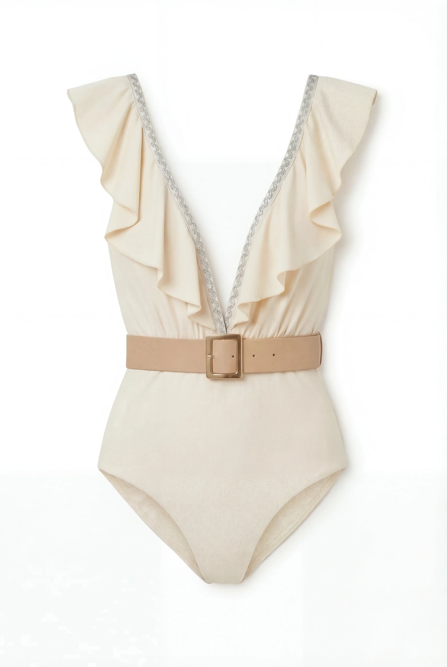 Sunlit White Swimsuit