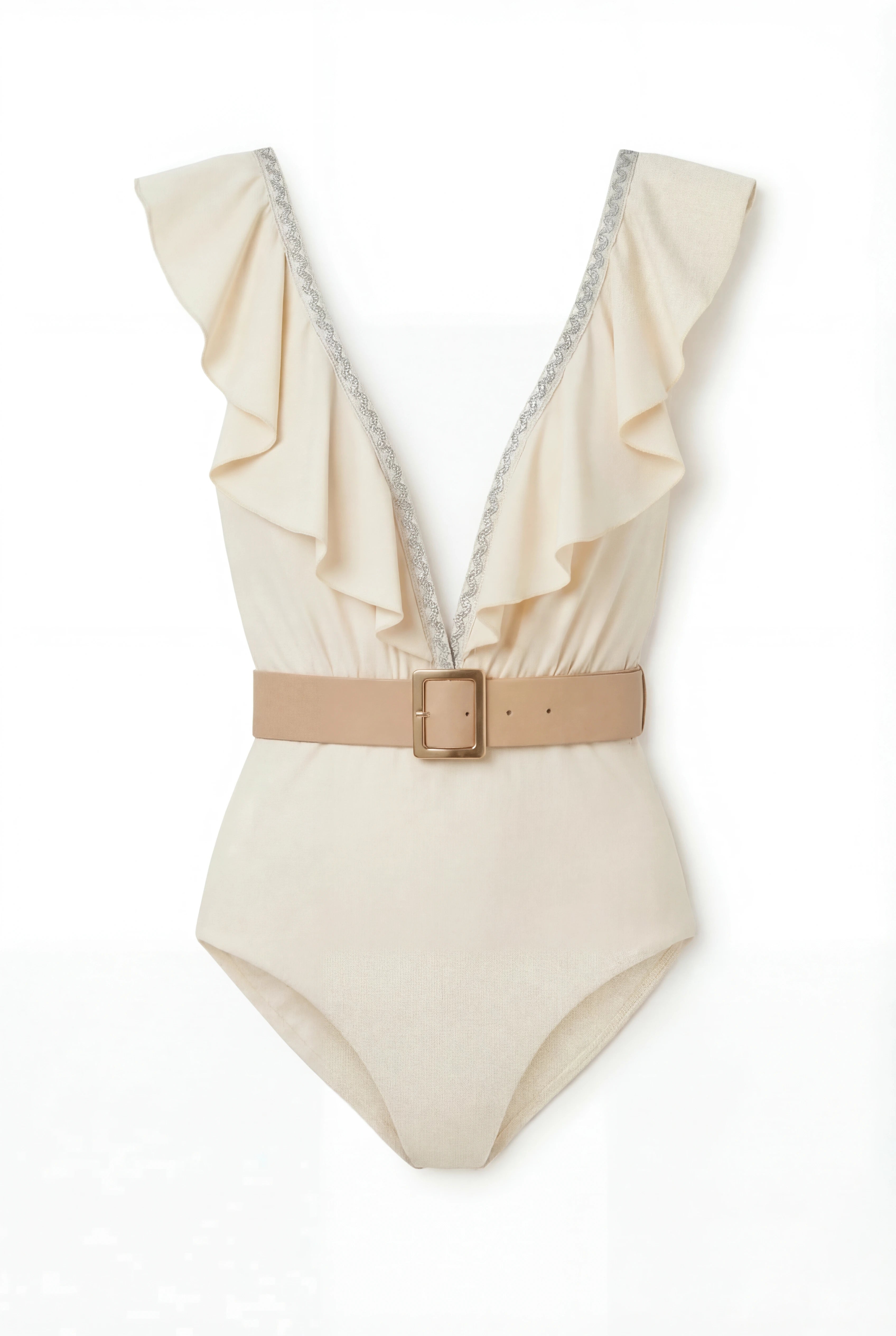 Sunlit White Swimsuit