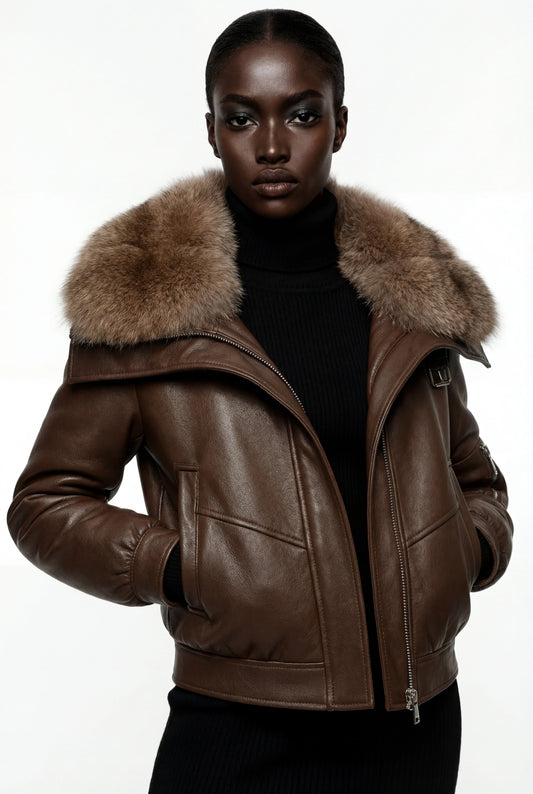 Montechiaro Fox Fur Jacket