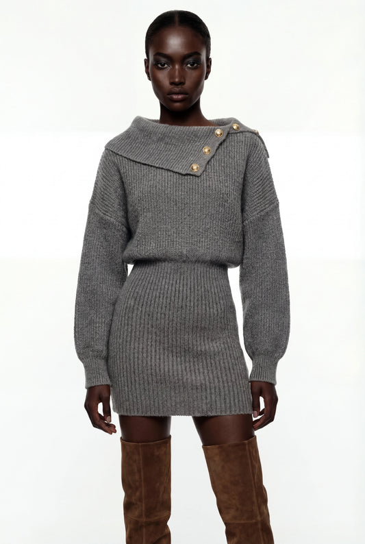 Valentina Brown Dress