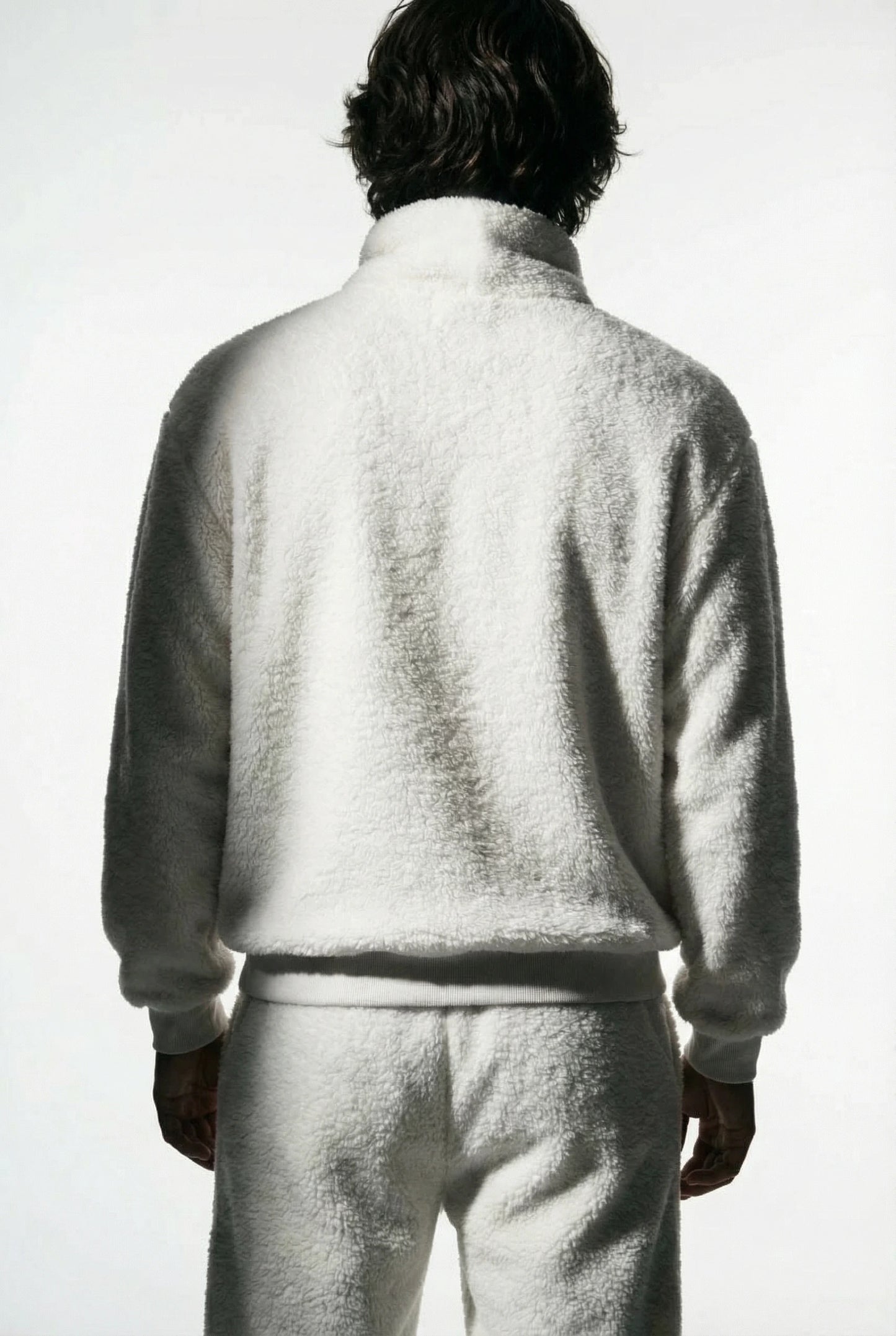 Alpine Wolf White Hoodie