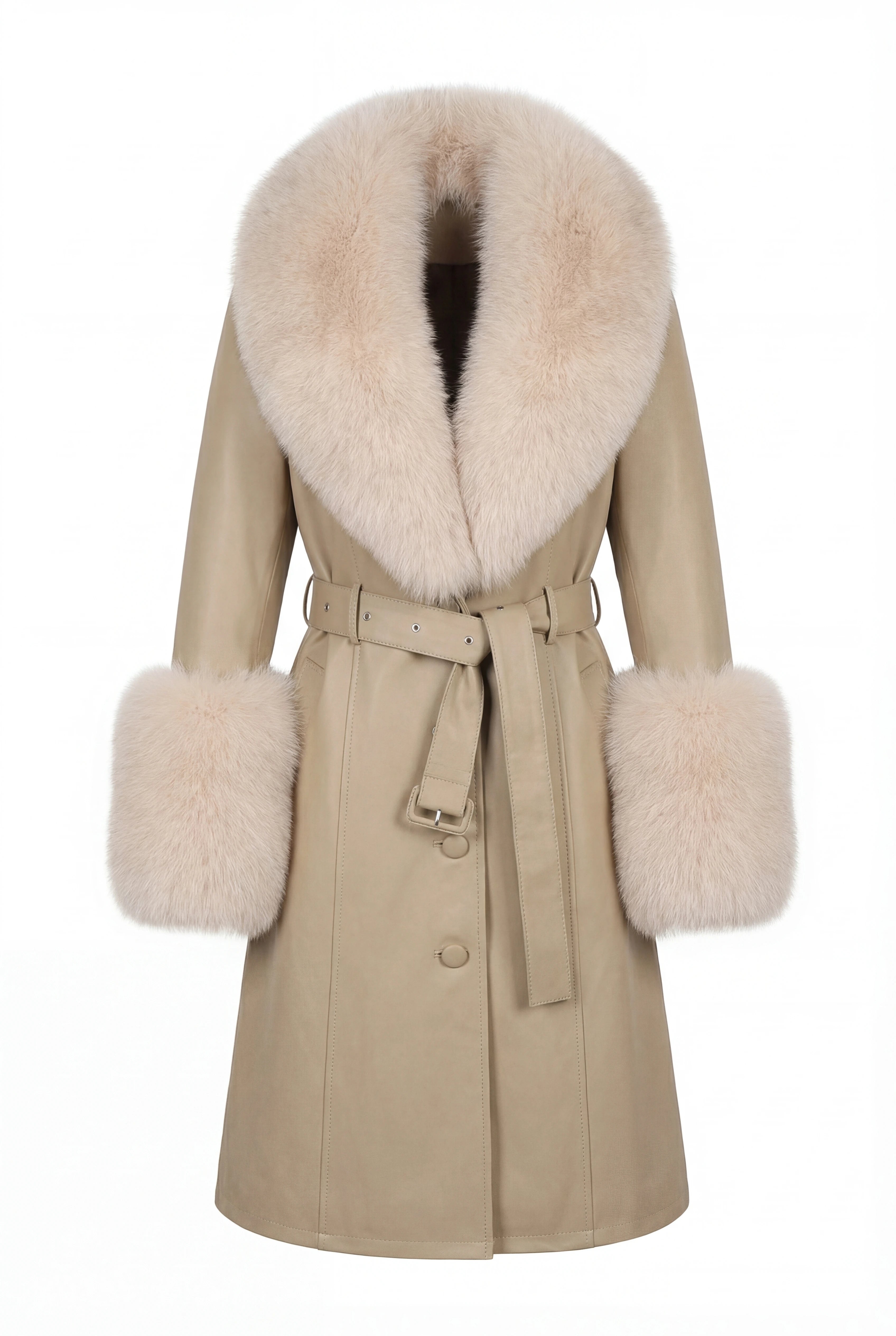 Regal Dawn Leather Coat