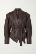 Sculpted Luxe Faux Leather Jacket