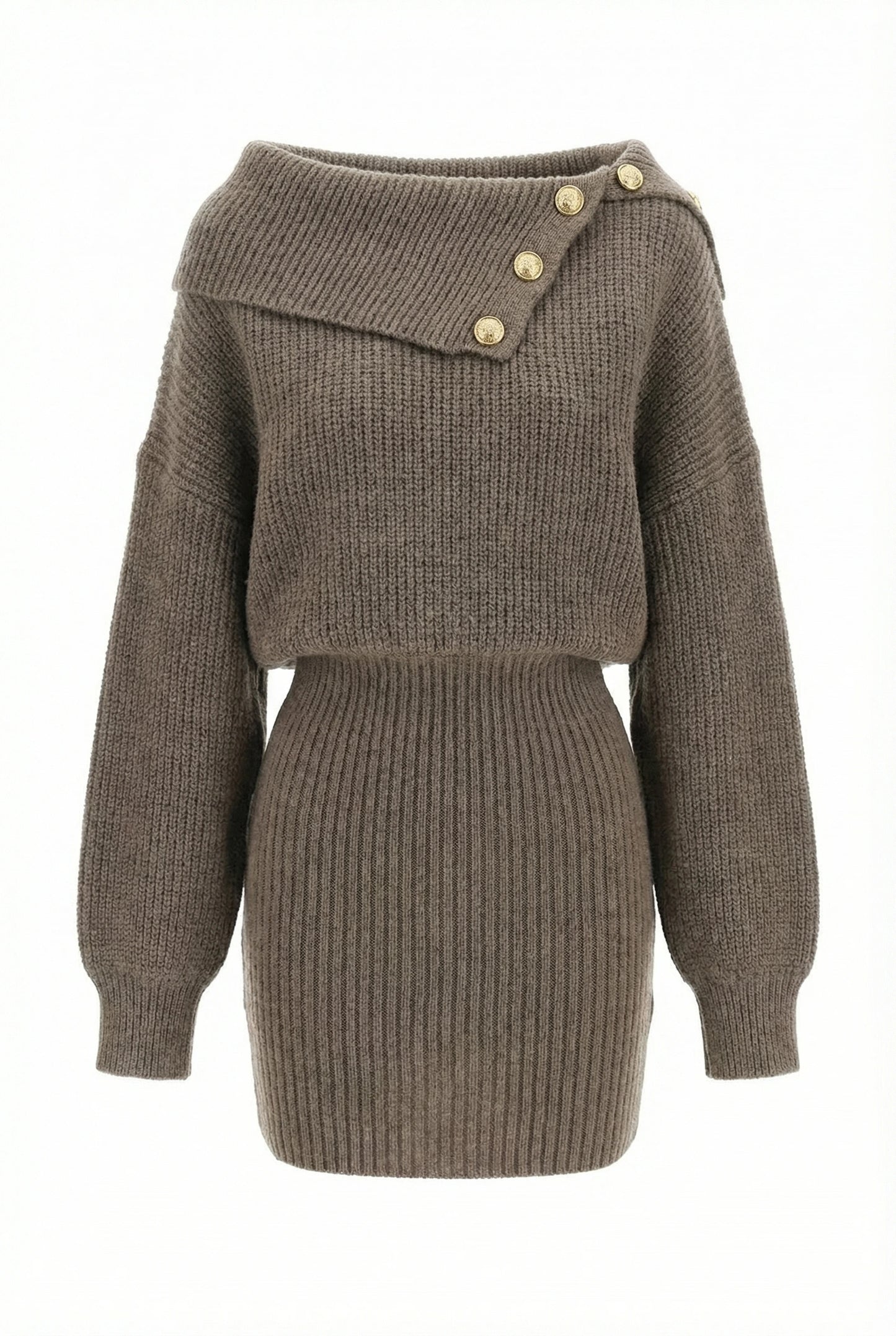 Valentina Brown Dress