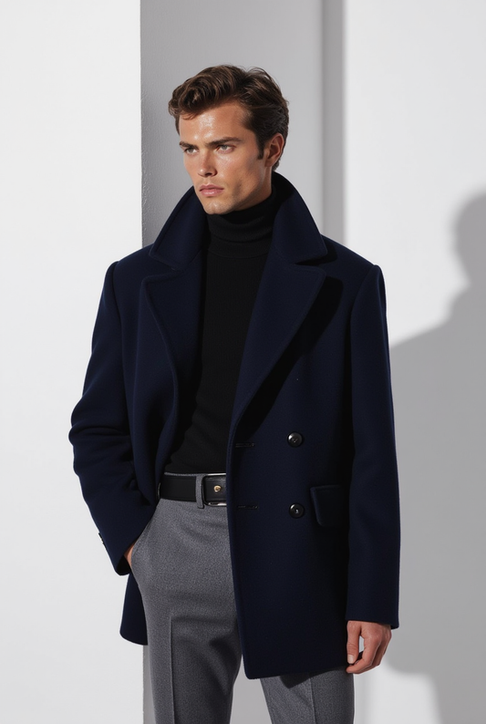 Duke’s Navy Overcoat